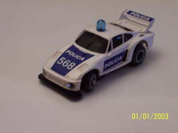 Porsche plein phare Policia